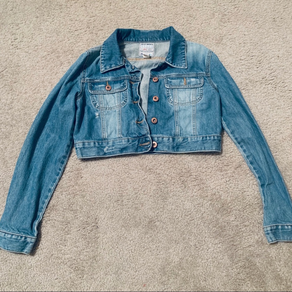 Old Navy cropped jean jacket